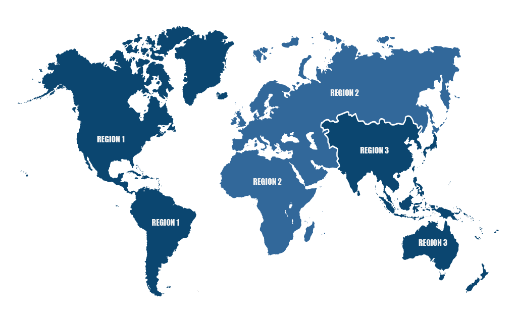 AIS Region Map